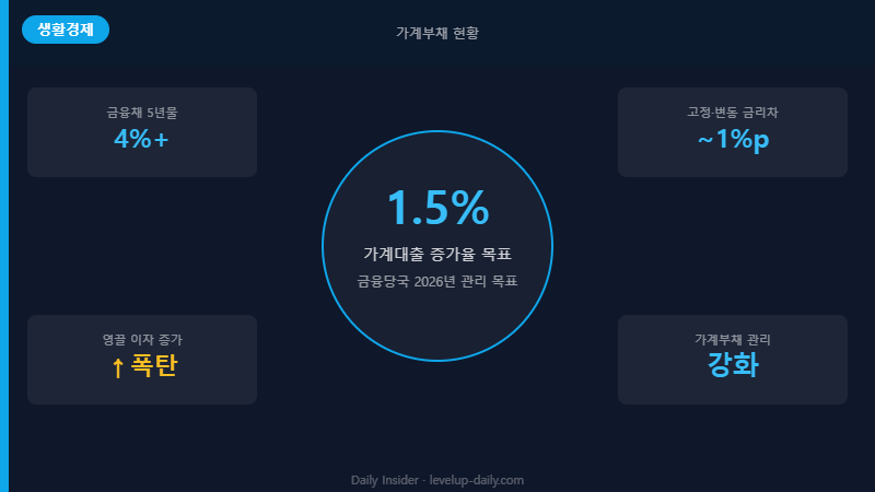 가계부채 현황 인포그래픽