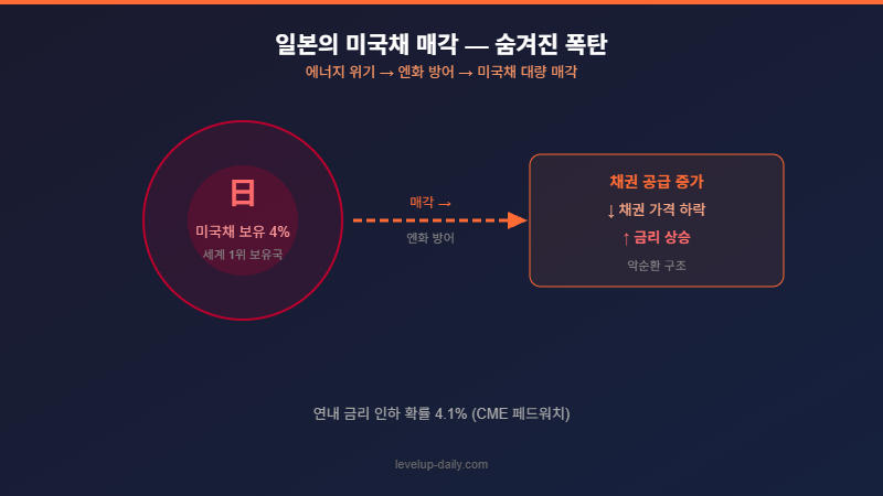 일본 미국채 매각과 금리 상승 구조