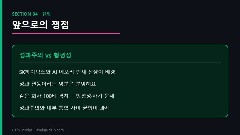 삼성전자 성과급 전망 형평성