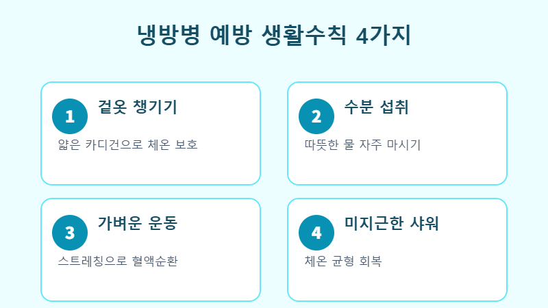 냉방병 예방 생활수칙