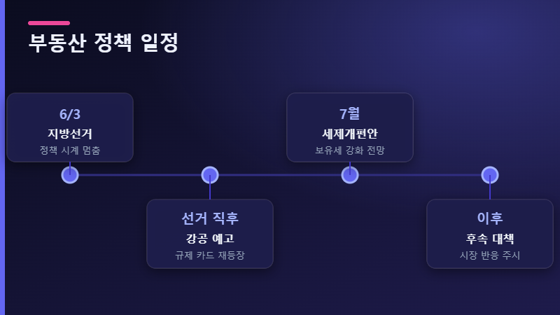 부동산 정책 일정