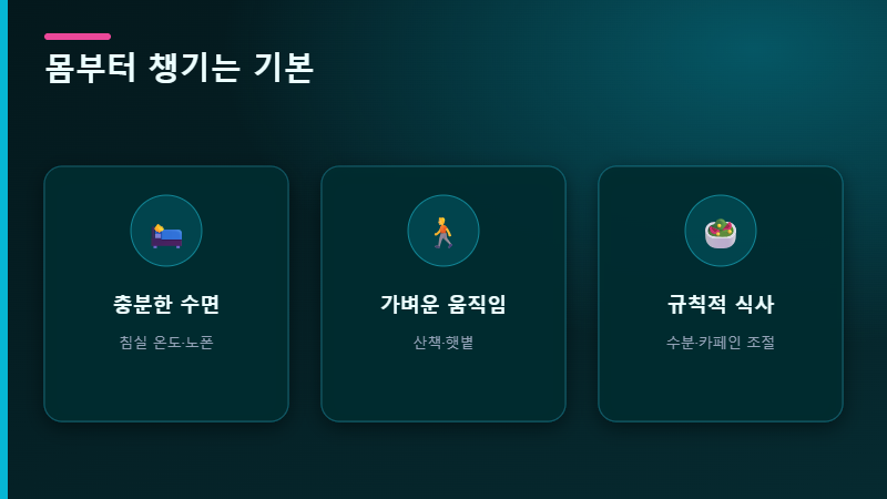 몸부터 챙기는 회복