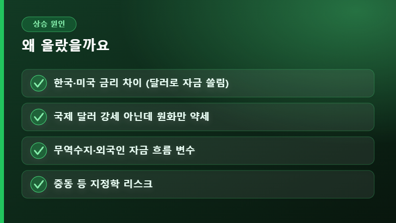 환율 상승 원인