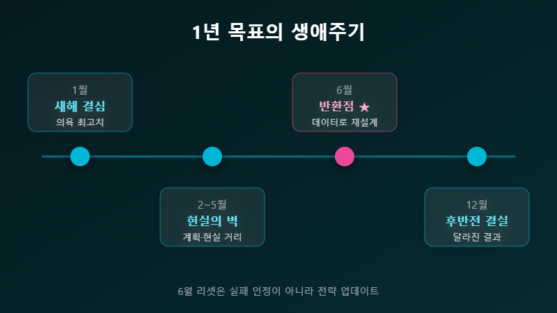 하반기 계획 1년 목표 생애주기 타임라인