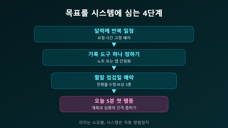 목표 시스템 설계 4단계