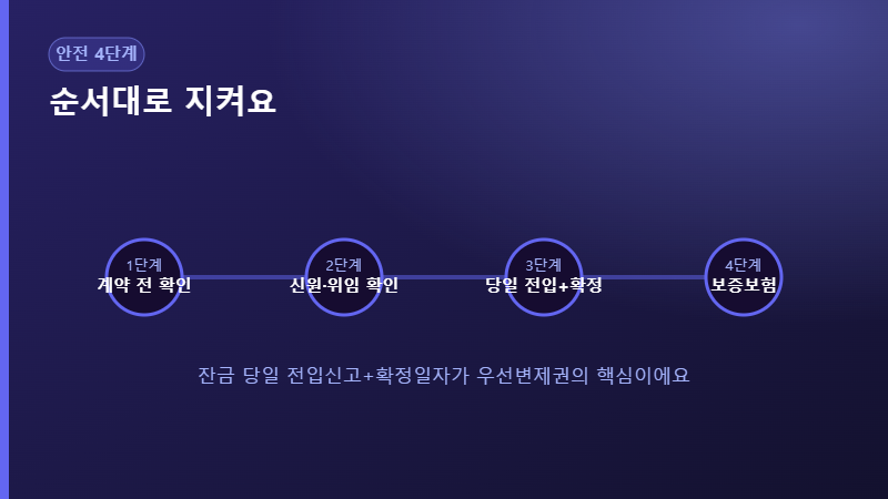 전세 계약 안전 4단계