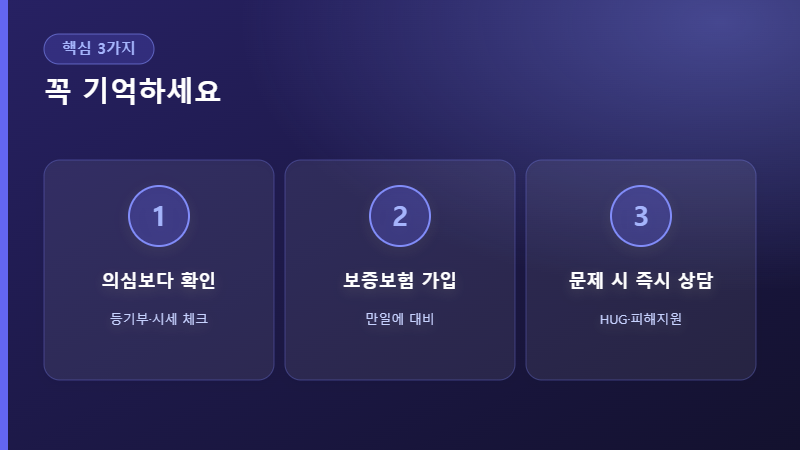 전세 사기 예방 핵심 3가지