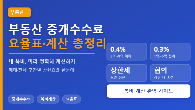 부동산 중개수수료 계산 2026 썸네일