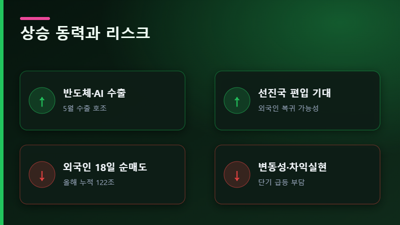 코스피 상승 동력과 리스크