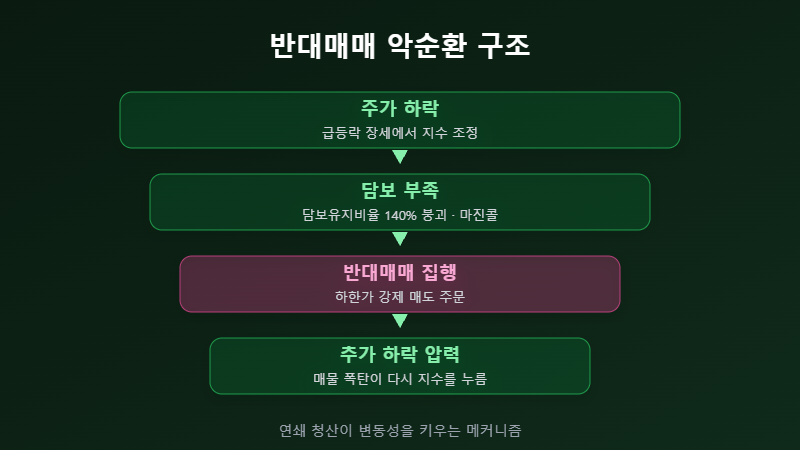반대매매 악순환 구조 플로우