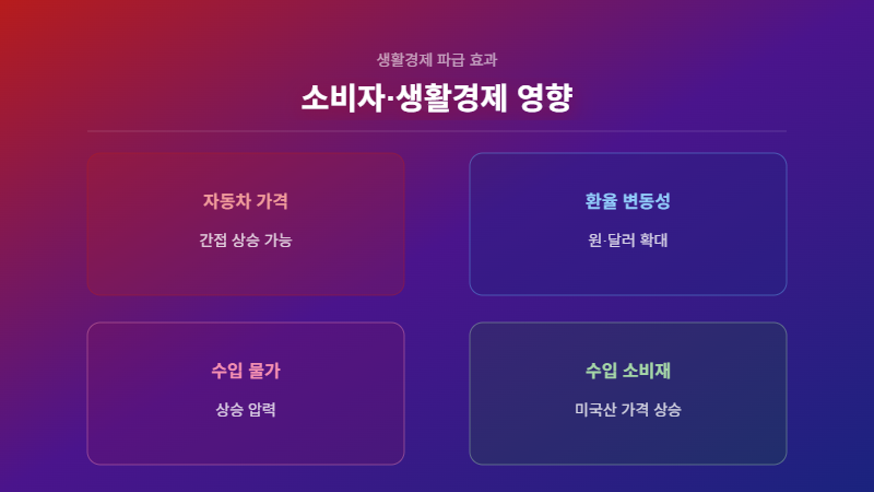 트럼프 관세 한국 소비자 생활 영향