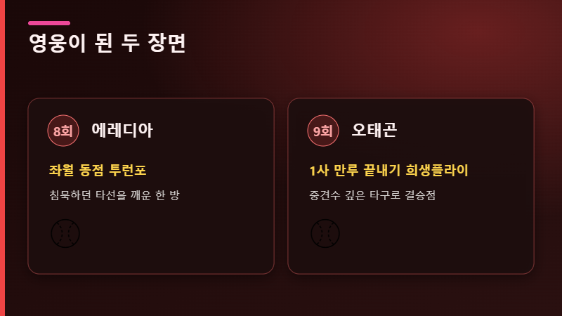 에레디아 오태곤 결정적 장면