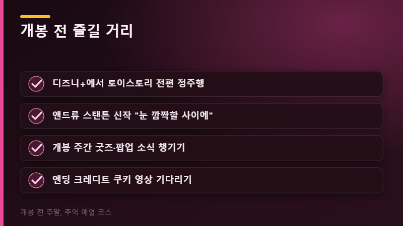 개봉 전 즐길 거리