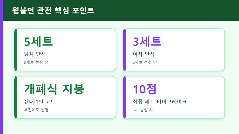 윔블던 관전 포인트