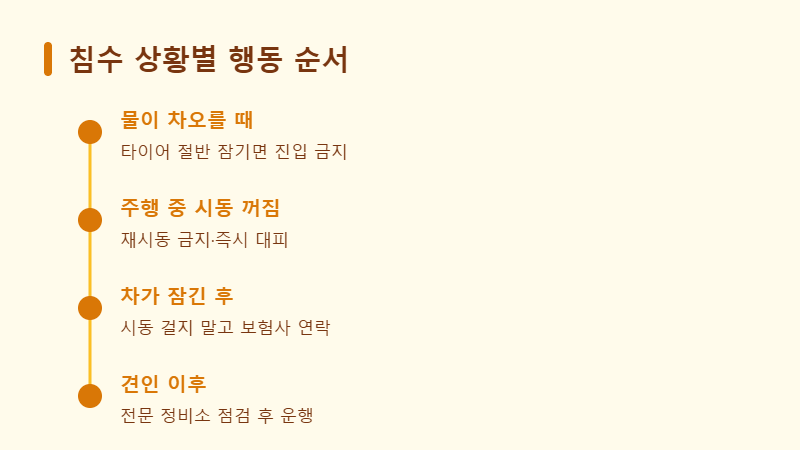 차량 침수