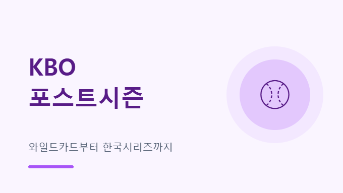 KBO 포스트시즌 규정 썸네일