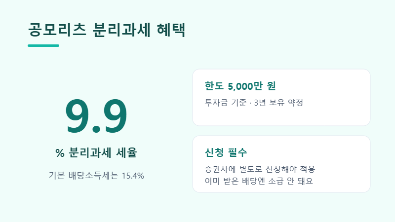 공모리츠 분리과세