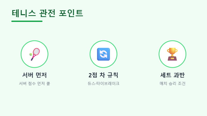 테니스 점수 관전 포인트 아이콘 이미지