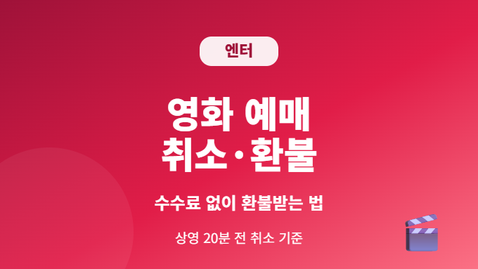 영화 예매 취소 환불 방법 썸네일